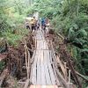 Sungguh Pemerintah Tak Mendengar Keluhan Masyarakat, Jembatan Saerutano Dibangun Secara Swadaya Oleh Masyarakat