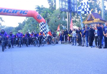 Pj Wali Kota Pekanbaru Lepas Ribuan Goweser di Fun Bike Riau Pos