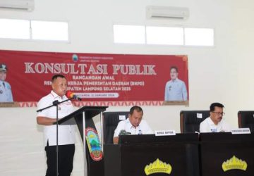 Bupati Lampung Selatan Membuka Forum Konsultasi Publik Rancangan Awal RKPD Tahun 2025