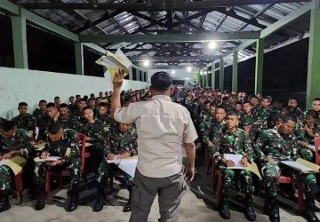 Siap Tugas Operasi, Yonif 141/AYJP Cek Mental Idiologi Prajurit