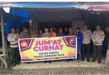 Jumat Curhat bersama Masyarakat dan Kapolsek Kempas, Sampaikan Pesan Pemilu Damai 2024