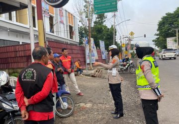 Pastikan Keamanan Masyarakat, Sat Lantas Polres Muara Enim Lakukan Patroli Dialogis di Tengah Kampanye Pemilu 2024