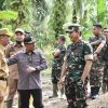 Bagus Santoso Sambut dan Dampingi Kasdam 1 BB, Tinjauan Program Ketahanan Pangan