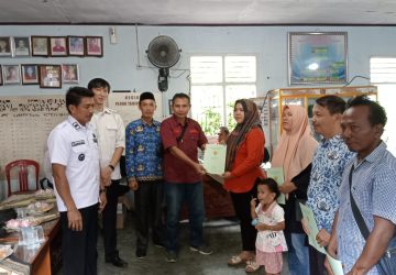 Berikan Kepastian Hukum, Sebanyak 258 Sertifikat PTSL Dibagikan Pemerintah Pekon Tanjung Anom Kepada Warga