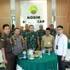 Sekda Siak Arfan Usman Bersama Dandim 0322/Siak Ikuti Vicon Komsos TNI AD Bersama Aparat Pemerintah