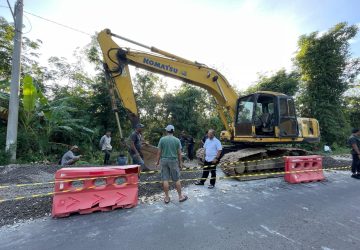 Jalan Amblas di Desa Bailangu Langsung Diperbaiki