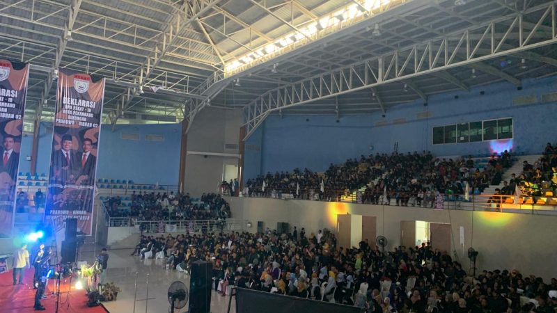 Ribuan Kader DPD PEKAT IB Deklarasi Dukung Prabowo Gibran