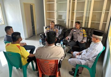 Sambangi Masyarakat Kenagarian Lipat, Polsek Kampar Kiri Bawa Pesan Pemilu Damai