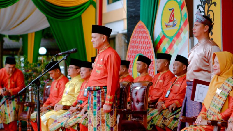 Pj. Bupati Kampar Pimpin Upacara Puncak Hut Kampar ke-74