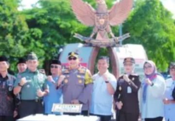 Launching Kelurahan Pemilu Damai, Polres Lamsel Komitmen Ciptakan Pemilu Damai