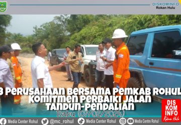 Bersama Pemkab Rohul, Tiga Perusahaan Kolaborasi Perbaiki Jalan Dayo Menuju Pendalian, Sebagai Bentuk Tanggung Jawab Sosial