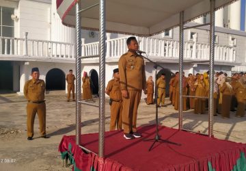 Pimpin Apel Bersama, Wabup Rohil Ingatkan PNS Untuk Disiplin dan Bekerja Sesuai Tupoksi