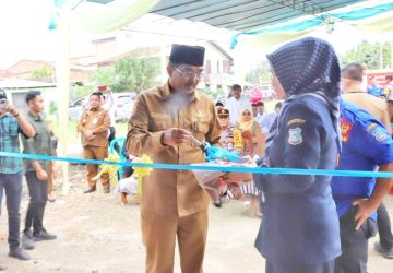 Bupati Tanjabbar Resmikan Pos Damkar Kecamatan Tebing Tinggi