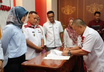 7 Kepala Perangkat Daerah Teken Perpanjangan PKS Dengan Kejari Lamsel