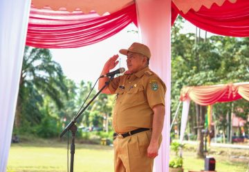 Bupati Alfedri Pembina Upacara Pembukaan TNI Manunggal Membangun Desa