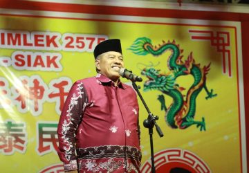 Alfedri Disambut Meriah Perayaan Cap Go Meh di Kelenteng Tertua Hock Siu Kiong Kota Siak Sri Indrapura