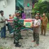 Danramil Delmy Armansya Koramil 0314-06 Kateman Giat Sosial Berikan Sembako Warga Kateman Inhil