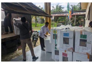 Pemungutan suara Pemilu Damai 2024 Kecamatan Kempas Sukses Aman dan Terkendali
