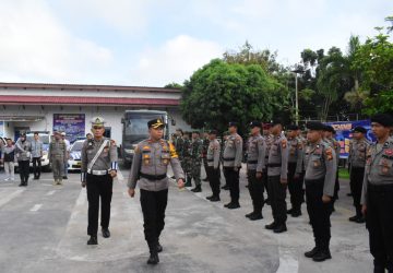 Polres Indragiri Hulu Laksanakan Apel Gelar Pasukan Operasi Keselamatan Lancang Kuning 2024