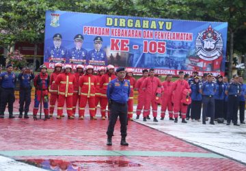 Pj Bupati Kampar Pimpin Apel Peringatan Hut Damkar ke 105, Hambali: Terus Tingkatkan Pengabdian dan Berikan Rasa Aman Kepada Seluruh Warga Negara