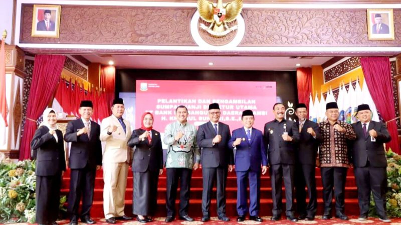 Wabup Tanjabbar Hadiri Pelantikan Dirut PT. BPD Jambi