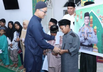 Kapolres Indragiri Hilir Santuni Anak Yatim dalam Tradisi Ramadhan