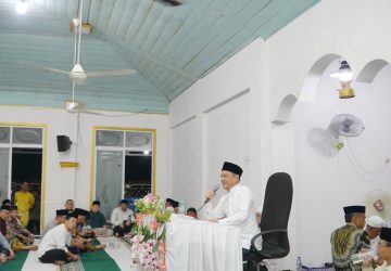 Pj. Bupati Kampar Safari Ramadhan di Desa Pulau Payung