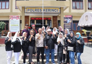 Kunjungan Silaturahmi Wartawati Indonesia Maju di Sambut Hangat Kapolres Kerinci