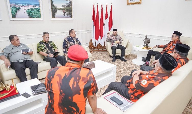 Pengurus Cabang Pemuda Pancasila Muba Audiensi Bersama Pj Bupati Apriyadi