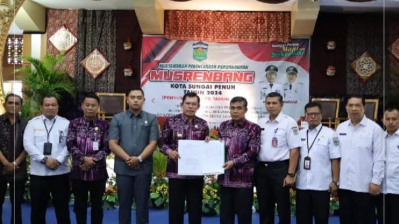 Wako Ahmadi Buka Musrenbang Kota Sungai Penuh 2024