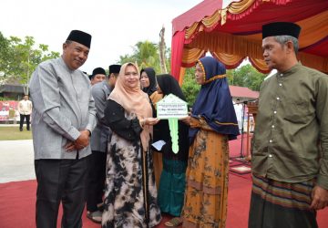 Safari Ramadhan di Sungai Alam, Bupati Kasmarni Ingatkan Jangan Bakar Lahan