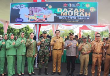 Sambut Hari Raya Idul Fitri 1445 H, Kodim 0401/Muba Gelar Bazar Murah