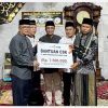 Sekda Zainal Efendi Pimpin Safari Ramadhan dan Serahkan Bantuan CSR Bank Jambi di Masjid Raya Desa Tanjung Pauh Mudik