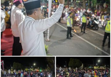 Pj Bupati Apriyadi Pawai Takbir Bareng Ribuan Warga Muba