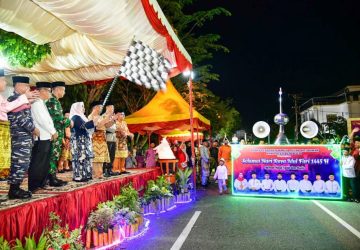 Bupati Bengkalis Lepas Pawai Takbir Sambut Hari Kemenangan Idul Fitri 1445H