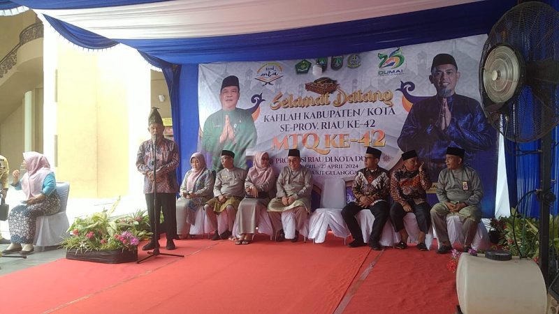 Sampai di Kota Dumai Kafilah Kampar Langsung Disambut Pemko Dumai