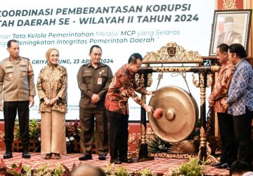 Pj Bupati Muba Sandi Fahlepi Hadiri Rakor Pemberantasan Korupsi Pemerintah Daerah se-Wilayah II Tahun 2024