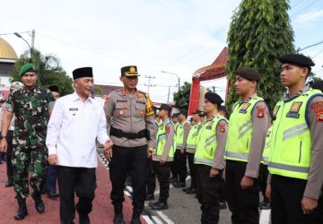 Pj Bupati Muba Apriyadi Gelar Apel Operasi Ketupat, Pengamanan Mudik Idulfitri