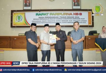 Laksanakan Paripurna Ke-3 DPRD Inhil Agendakan Pidato Bupati Inhil Tentang LKPJ