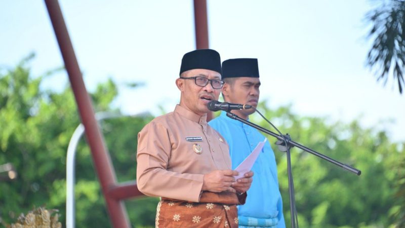 Wakil Bupati Bengkalis Pimpin Upacara Hari Pendidikan Nasional Tahun 2024