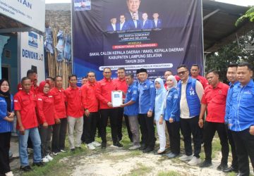 Partai Demokrat Lamsel Buka Penjaringan Pilkada, Bupati Nanang Ermanto Ambil Formulir Pendaftaran