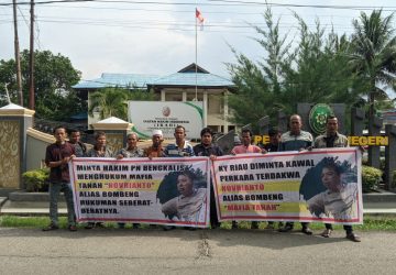 Masyarakat Lubuk Gaung Minta PN Bengkalis Beri Hukuman Bombeng Seberat Mungkin, Warga Sudah Geram
