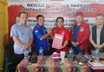 Baik dan Peduli dengan&nbsp; Masyarakat! Alinuru Laoli Mendaftar di DPD PSI Kab Nias Sebagai Bacakada Periode 2024-2029
