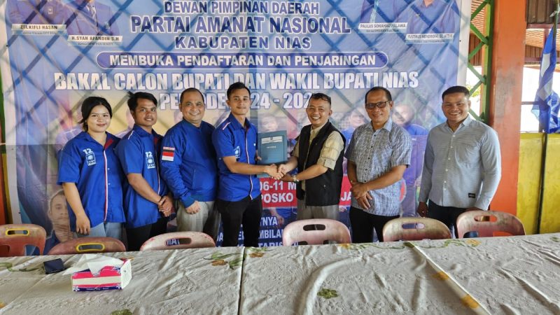 Hari Terakhir Penjaringan PAN, Tokoh yang Sangat Baik dan Jujur, Alinuru Laoli Resmi Mendaftar Jadi Kandidat Kabupaten Nias