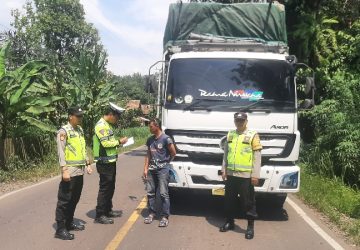 Polsek Tanjung Agung Tindak Kendaraan ODOL