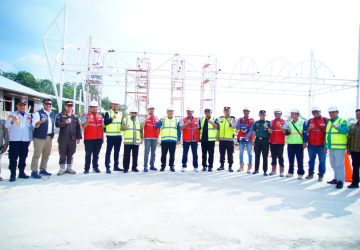Pj Bupati Sandi Fahlepi Tinjau Progres Pembangunan Tol di Muba
