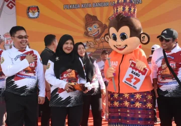 KPU Bandarlampung Luncurkan Tahapan Pilkada 2024 dan Maskot
