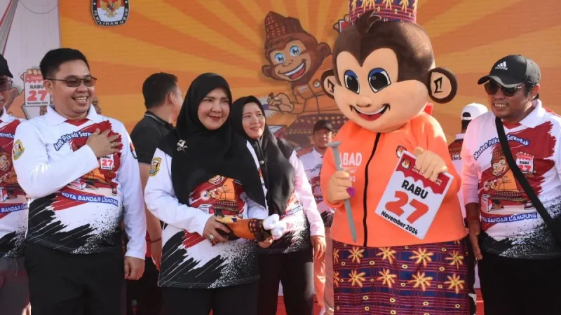 KPU Bandarlampung Luncurkan Tahapan Pilkada 2024 dan Maskot
