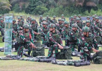 Danbrigif 8/GC Tinjau Yonif 141/AYJP Cek Kesiapan Satgas Pamtas RI-Papuanugini