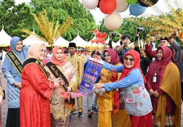 1110 Peserta Meriahkan Porseni IGTKI-PGRI Tingkat Provinsi Riau ke-2 di Kabupaten Bengkalis